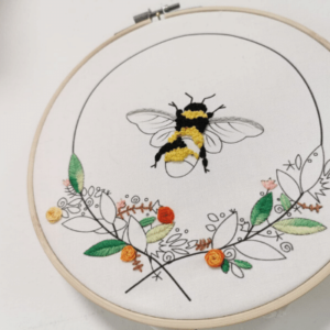 Bee Embroidery Print Sew Confident