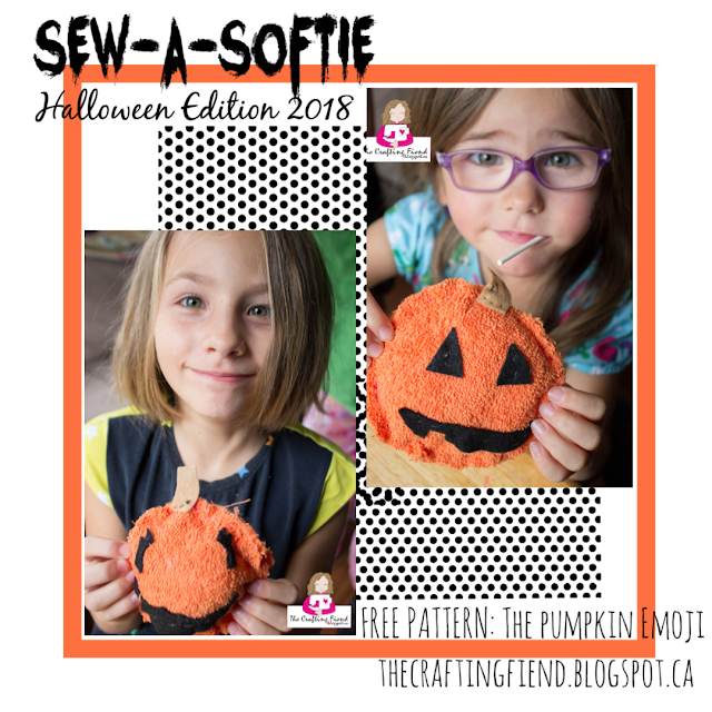 Sew a Softie, pumpkin emoji, halloween crafts