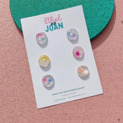 Ethel & Joan Buttons | Sweet Shard Deco 6 Pack - Sew Confident