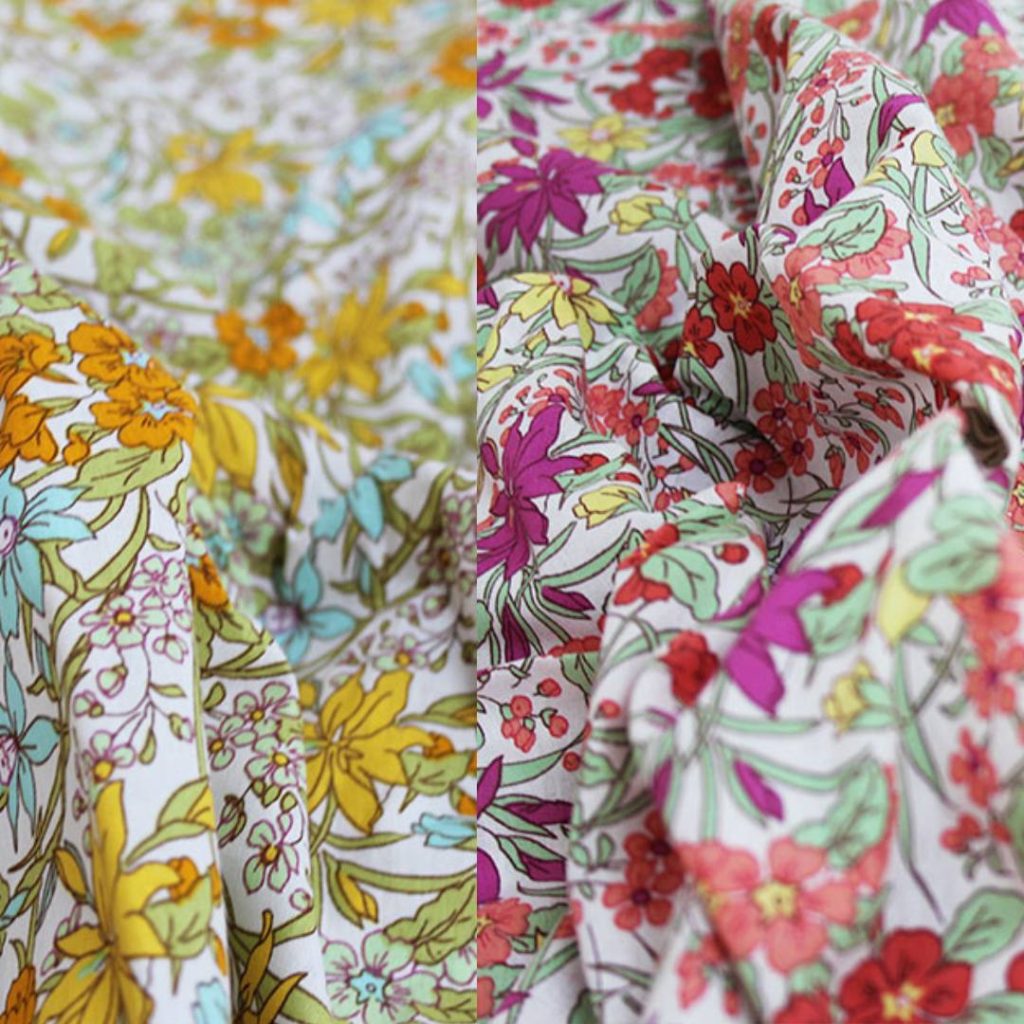 Vintage Floral Cotton Poplin 2 Colours Sew Confident