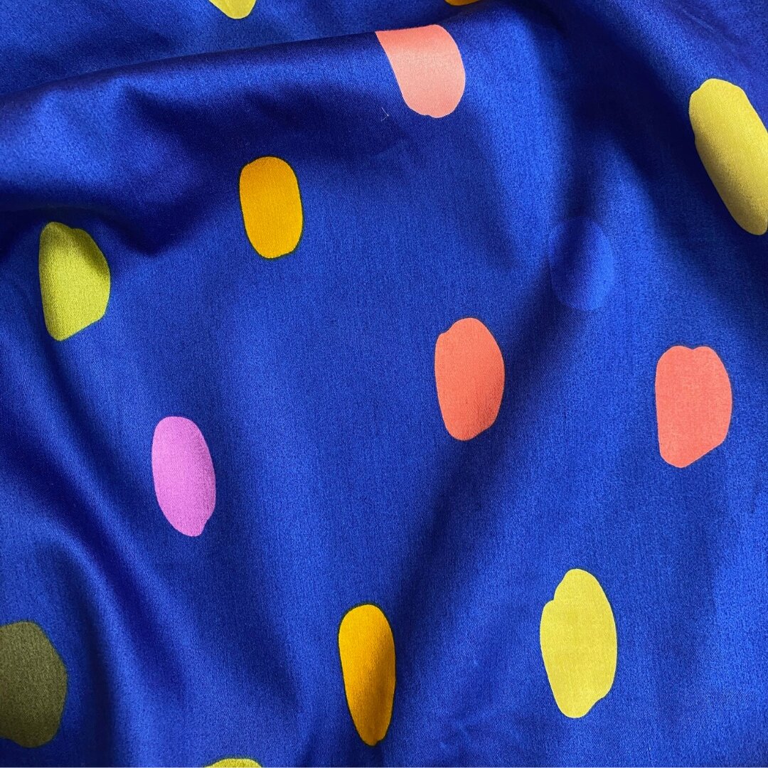 Summer Spot Cotton Satin Nerida Hansen 2 Colours! Sew Confident