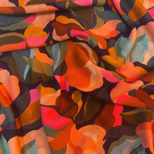 Abstract floral Viscose