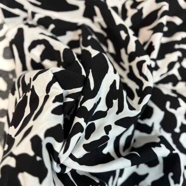 Abstract Viscose Poplin