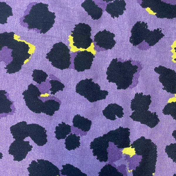 Lilac Leopard Viscose Jersey - Image 2