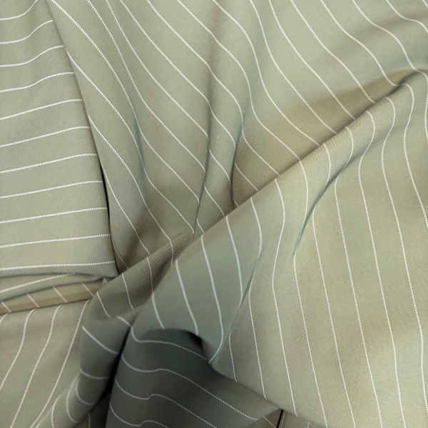 Khaki Pinstripe Suiting
