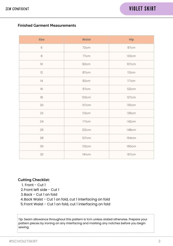 The Violet Skirt Sewing Pattern - Image 5