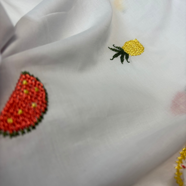Fruity Embroidered Cotton - Image 2