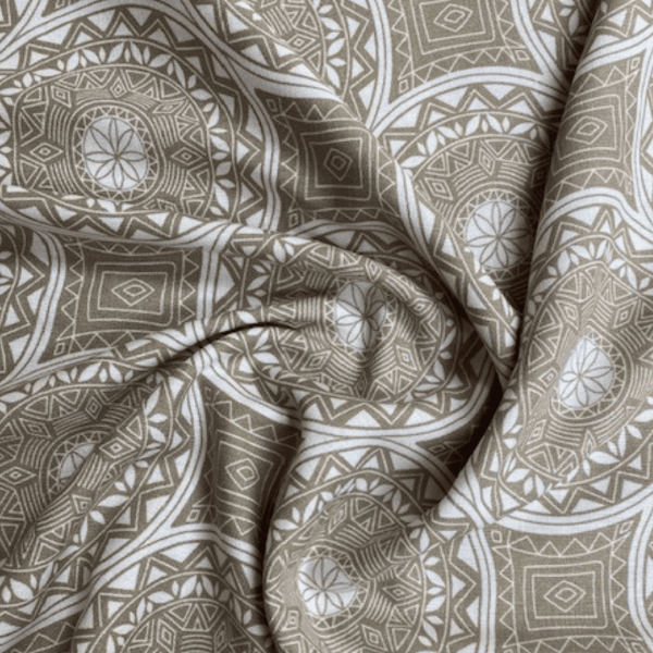 Aztec Mosaic Linen Mix | Sand