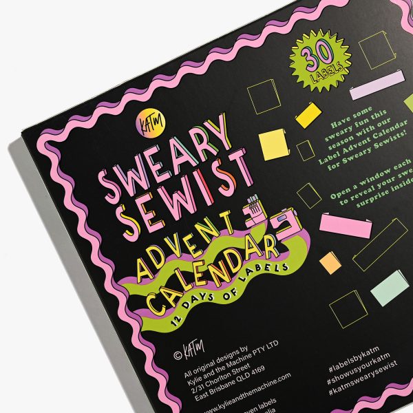 Pre-Order:  Sweary Sewist Advent Calendar | 12 Days of labels - Image 3