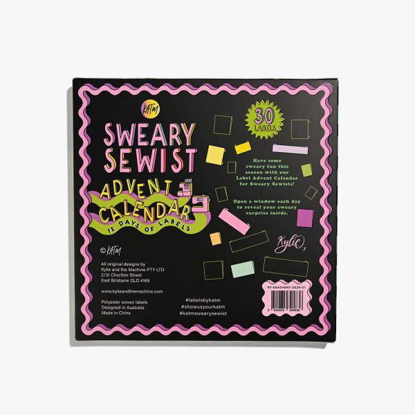 Pre-Order:  Sweary Sewist Advent Calendar | 12 Days of labels - Image 4